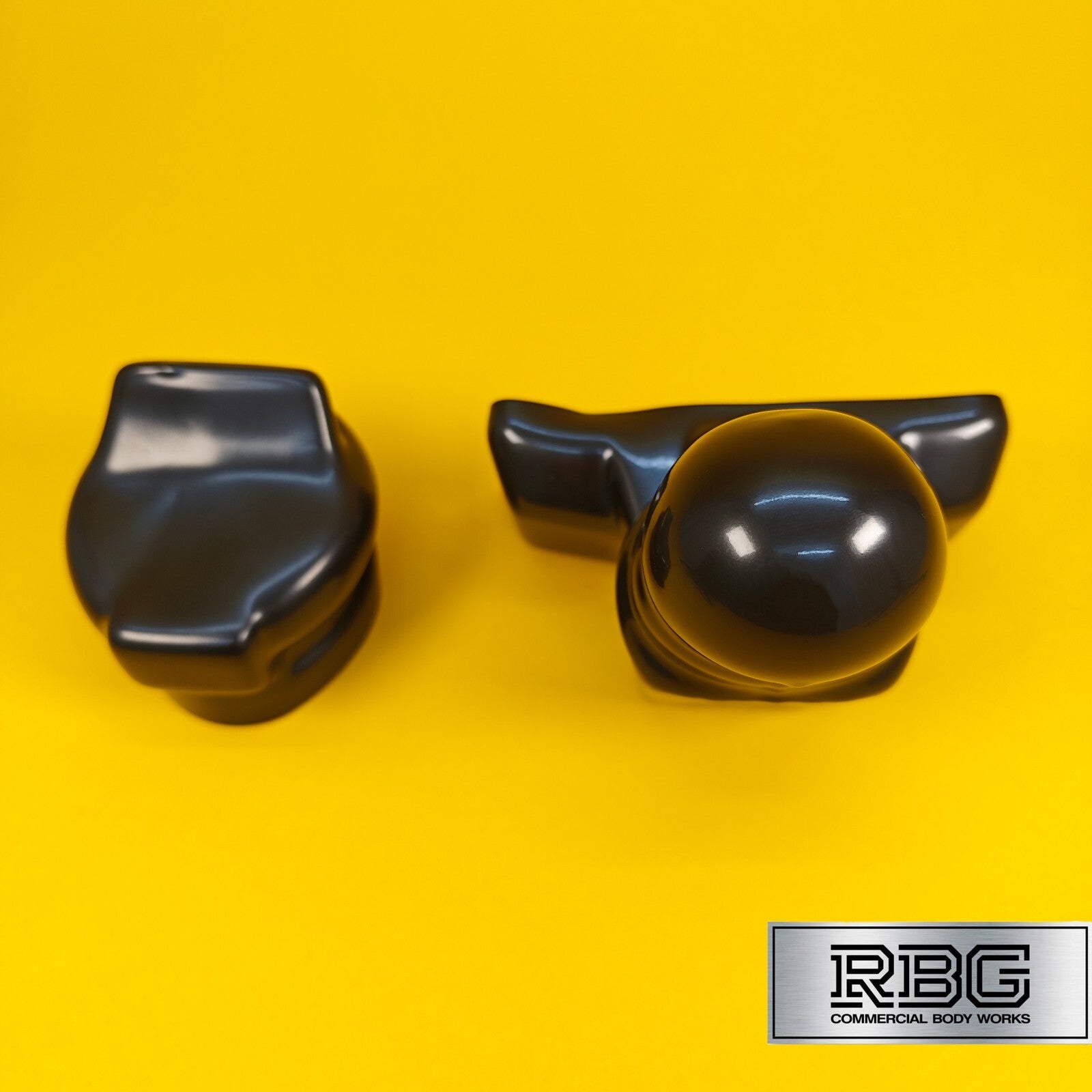 TowBall + Socket Cover Black PVC For 50mm Flange Towballs & 7 or 13 Pin Sockets