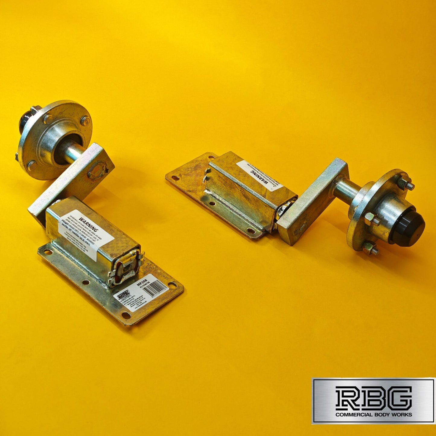 Suspension Unit & Hub PAIR 350kg Zinc Plated With 4 Studs On 4" PCD for Trailers
