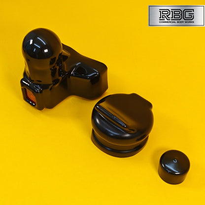 Tow Ball + Socket + Plug Cover SET PVC 50mm Towballs 7 13 Pin Sockets 12N/S Plug