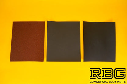 Professional Abrasive Papers 3 Sheets P60; P600; P1200; Sandpapers 230x280mm