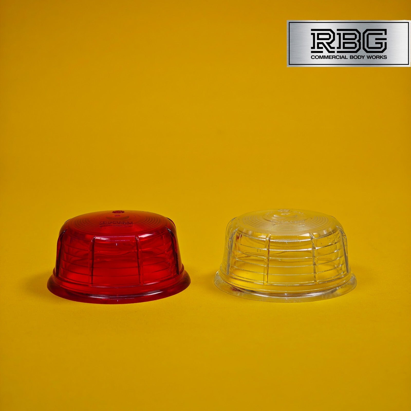 Replacement Lens Britax Red & White Set for Side Marker Lamp for Trailer, Truck