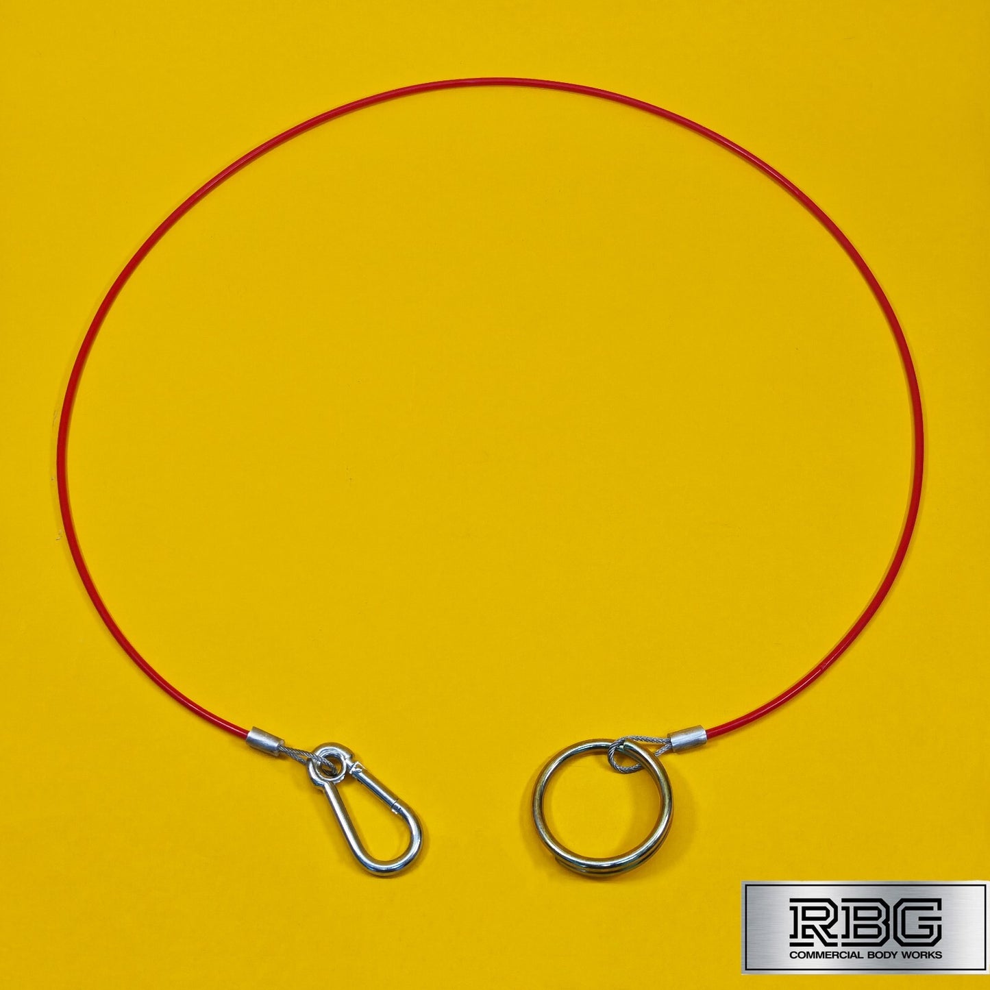 Breakaway Cable Red PVC 1m x 2mm for Trailer Caravan Safety Brake Cable UK