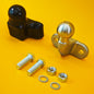 Tow Ball + Cover PVC 50mm Tow Hitch Silver Heavy Duty Standard E Approved UK