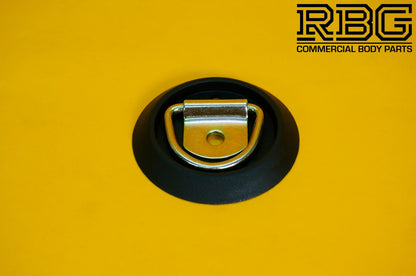 Tie Down Lashing Ring & Base Dish Zinc Plated Steel for Truck Trailer Horsebox