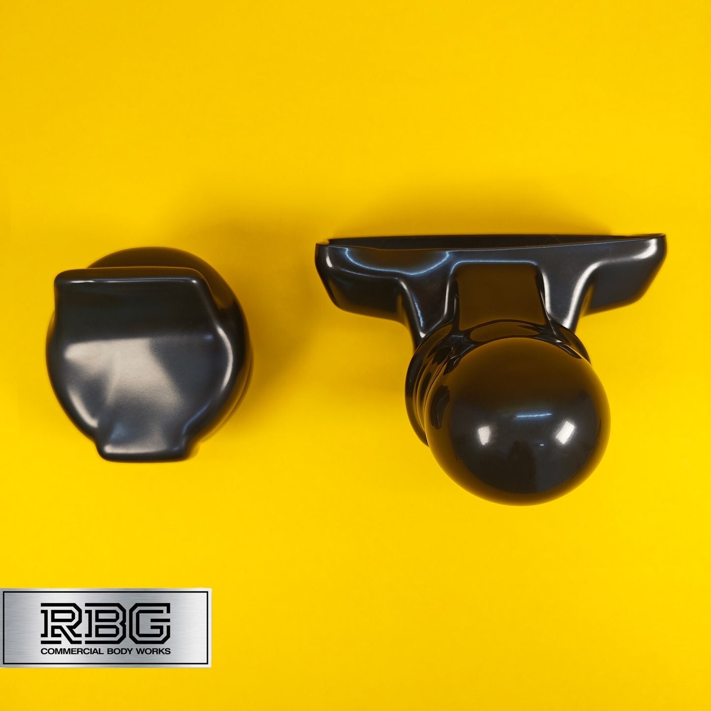 TowBall + Socket Cover Black PVC For 50mm Flange Towballs & 7 or 13 Pin Sockets
