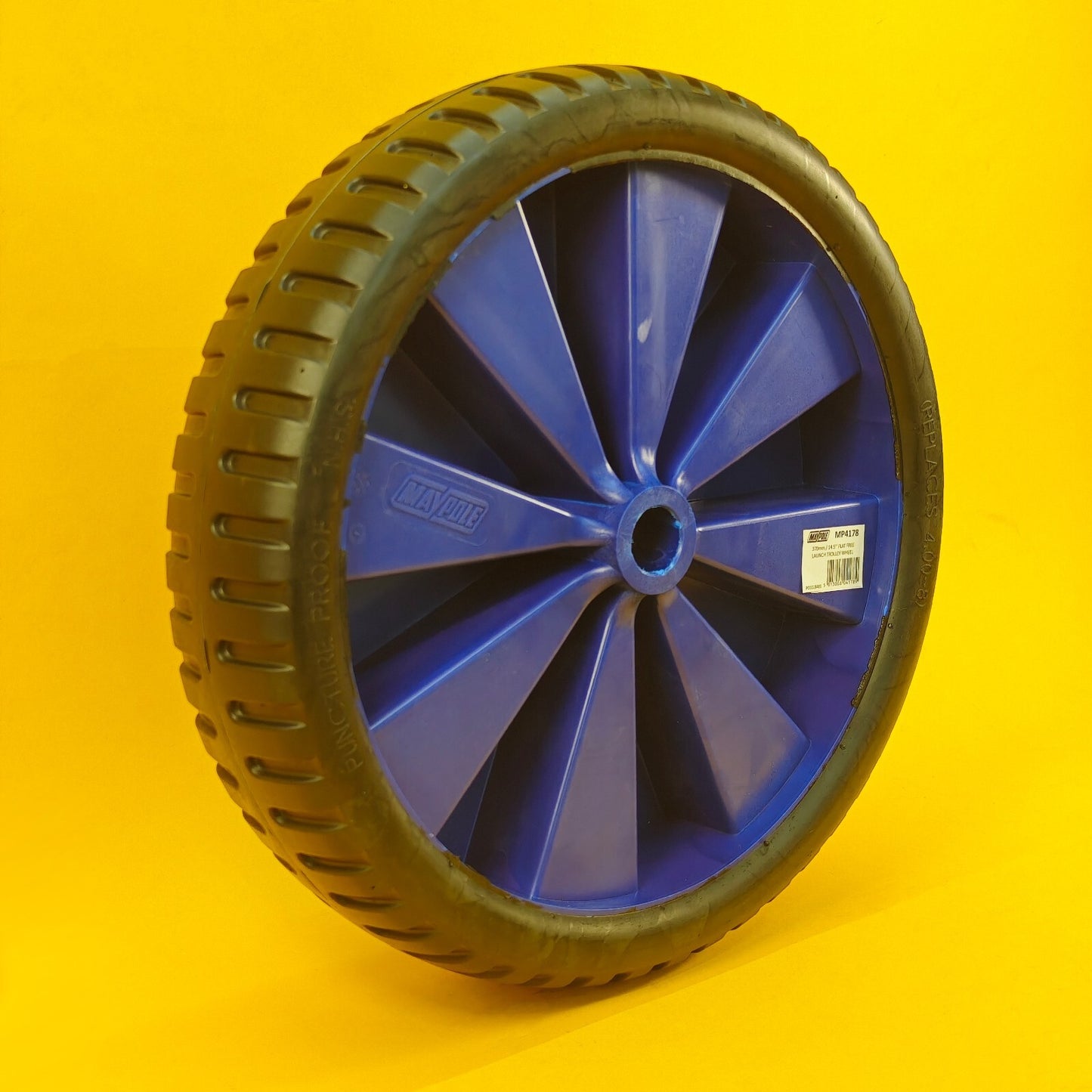 Launch Trolley Wheel 14.5″ 370mm Flat Free Boat Trailers Dinghy Puncture Proof