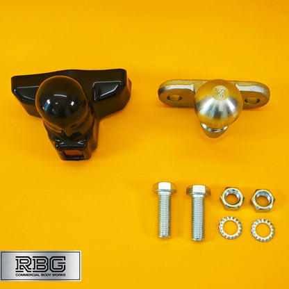 Tow Ball + Cover PVC With Reflector 50mm Tow Hitch Silver Heavy Duty Standard UK