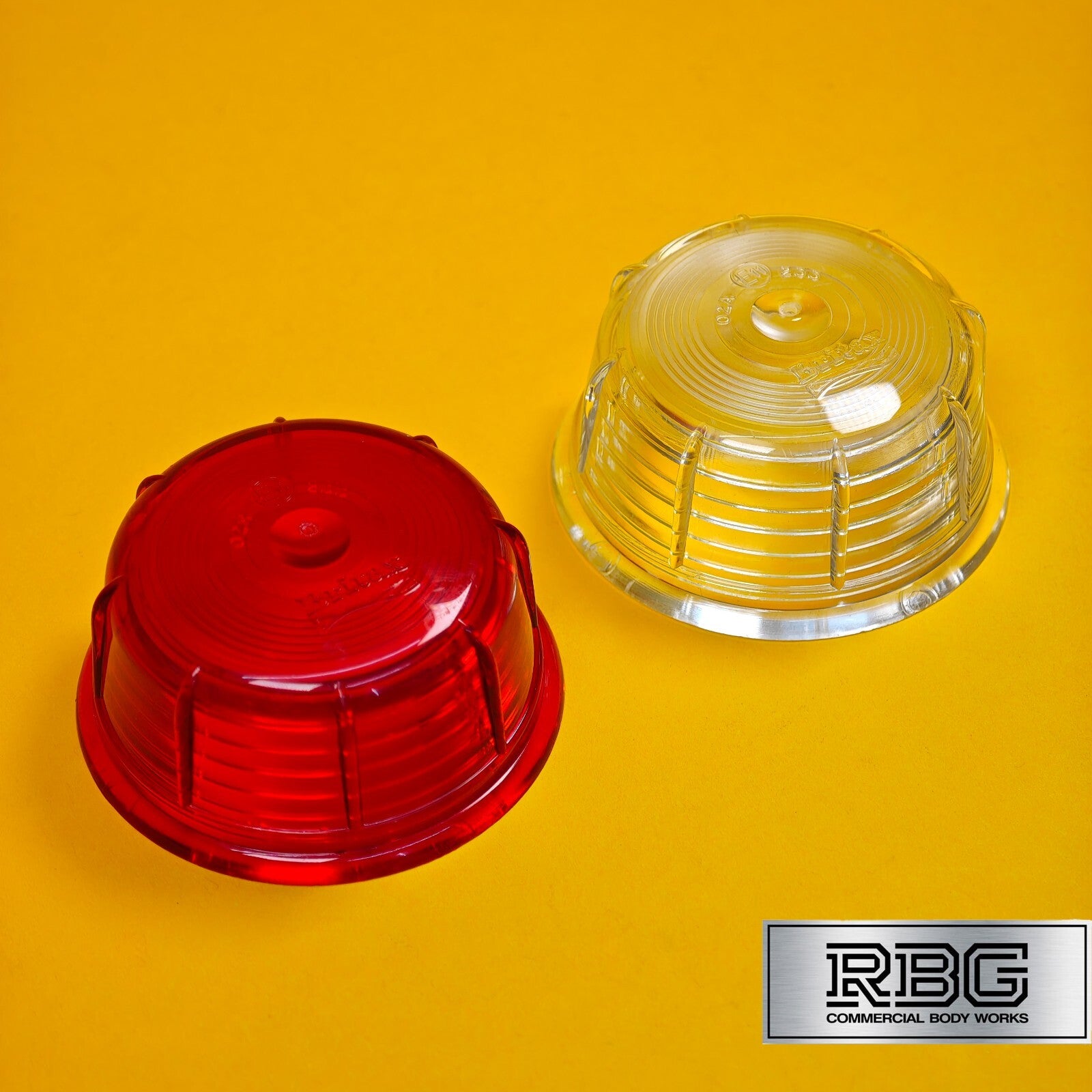 Replacement Lens Britax Red & White Set for Side Marker Lamp for Trailer, Truck