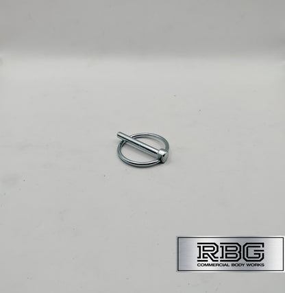 2x Lynch Pins Ø6 x 45mm Zinc Plated Steel Linch Pins Trailer, Tractor, Truck
