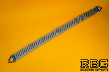 Axle Recovery Strap 1mx50mm + 4x Tie Down Ratchet Strap 4mx50mm 5Ton Lashing