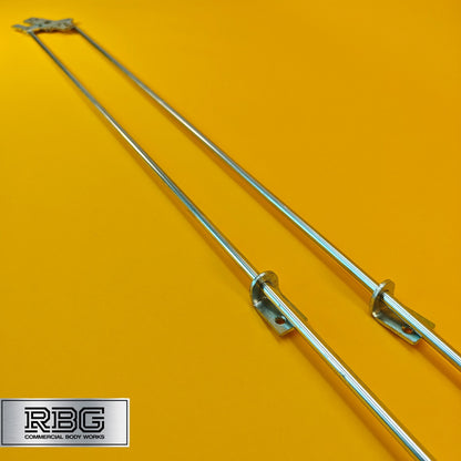 Rod Lock Bars RIGHT Hand 2310mm 3 Point Locking For Doors Trailer Truck Steel UK