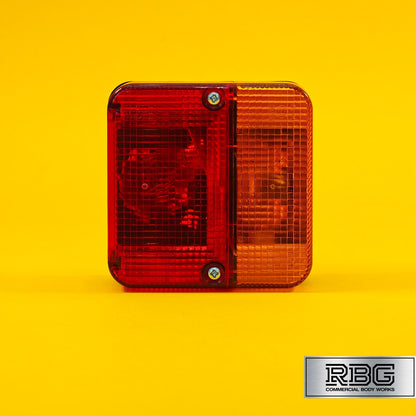 Trailer Square Combination Lamp Light Stop Tail Indicator Number Plate Light 12V