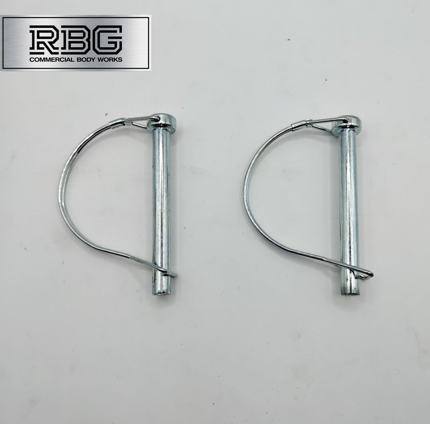 2x D Lock Pins 11X100MM Wire Shaft Clip Lynch Linch Trailer Tractor Taw Locking