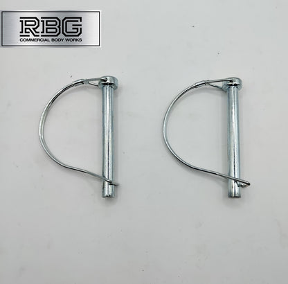 2x D Lock Pins 11X100MM Wire Shaft Clip Lynch Linch Trailer Tractor Taw Locking
