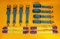Ratchet Strap Recovery 5Ton Tie Down Over Wheel Hi-Vis Blue XL Ratchet 4Pc SET