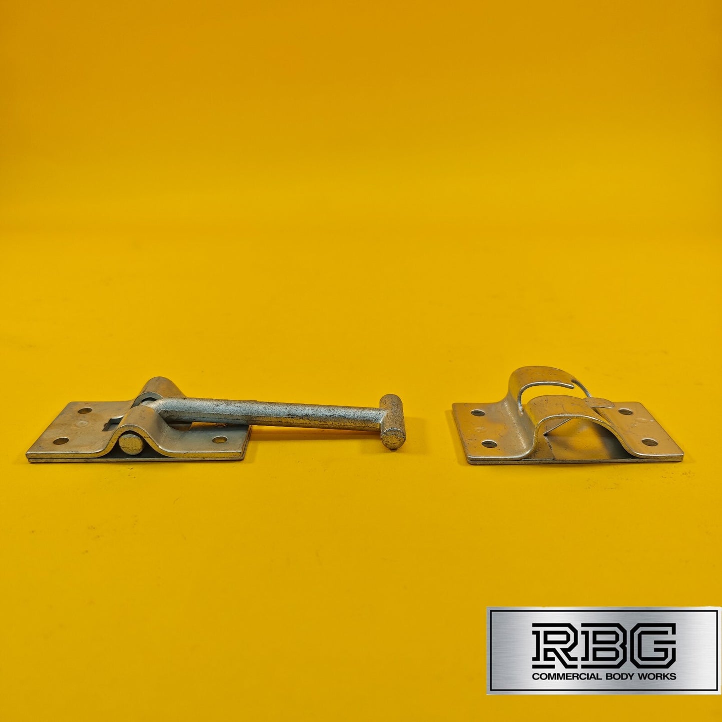 Door Retainer 105mm Hook & Catch Plate Horsebox Trailer Truck Caravan Barn 1Pc