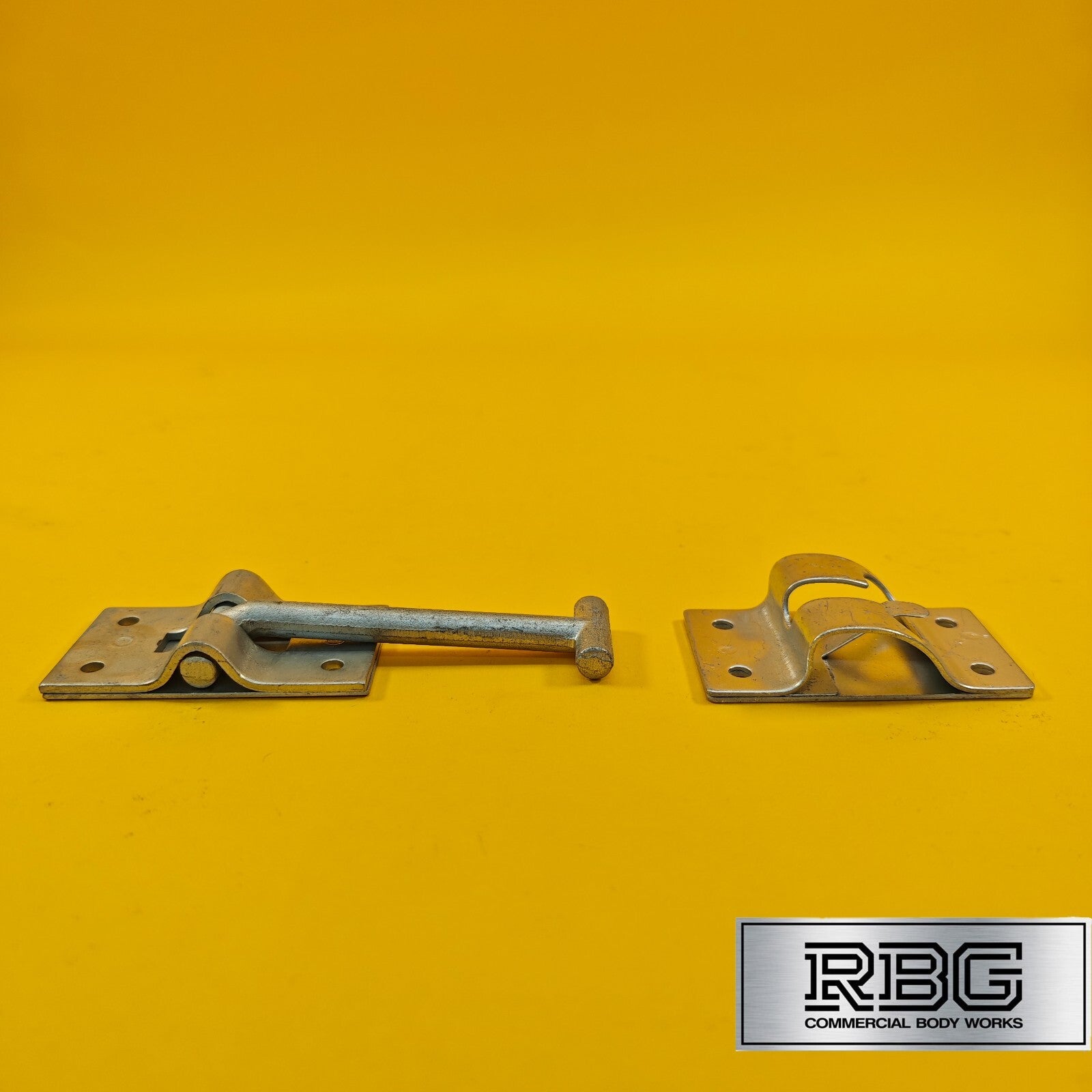 Door Retainer 105mm Hook & Catch Plate Horsebox Trailer Truck Caravan Barn 1Pc