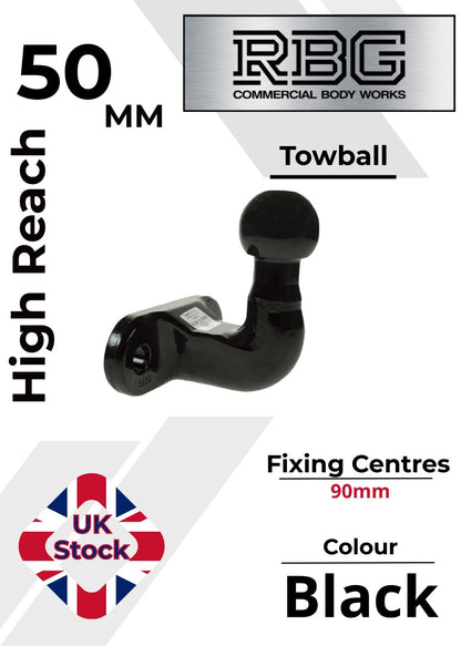 1x ALKO Towball High Reach Tow Ball for AL-KO AKS Caravan Stabilizer Hitches