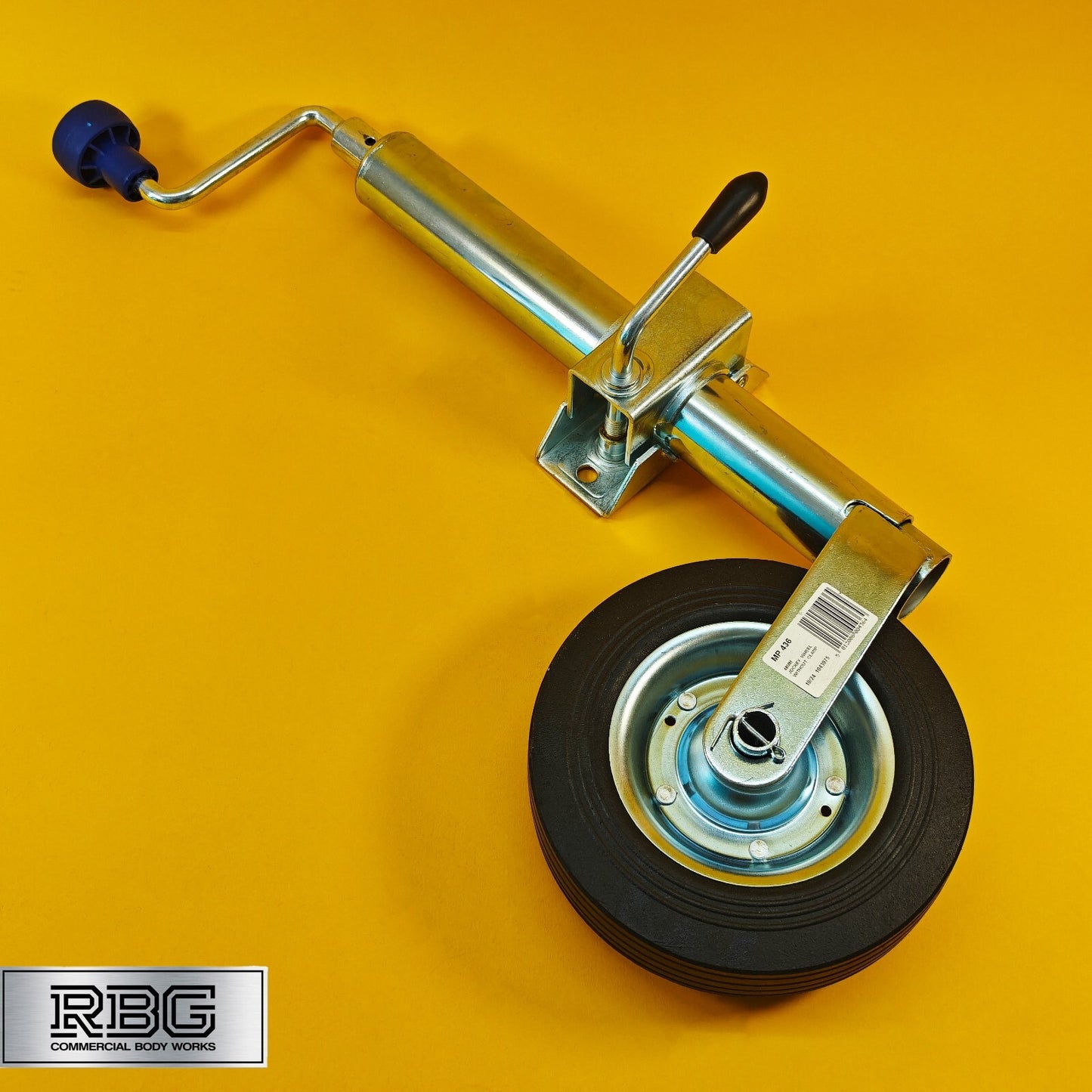 48mm Jockey Wheel + Clamp For Trailer / Caravan 100Kg Telescoping 570mm-810mm UK