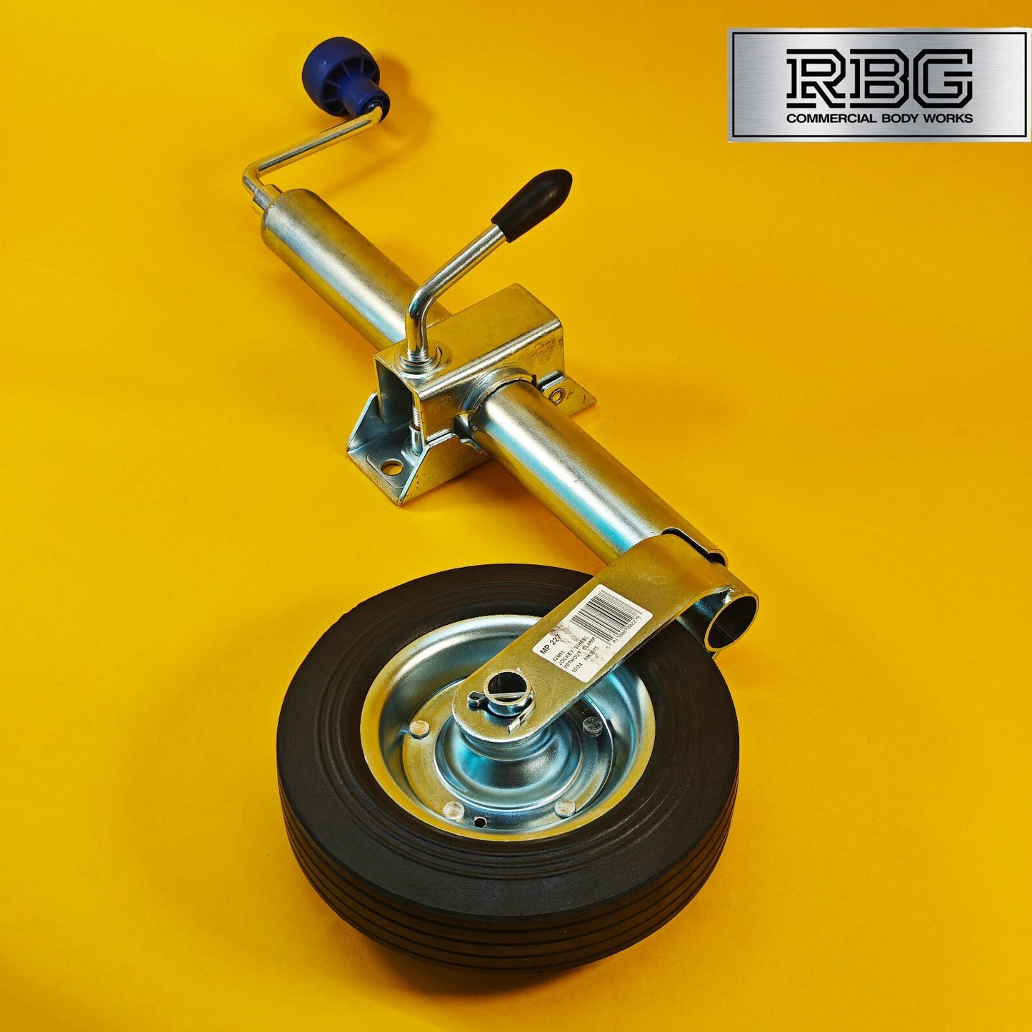 42mm Jockey Wheel + Clamp For Trailer / Caravan 100Kg Standard Duty 480-750mm UK