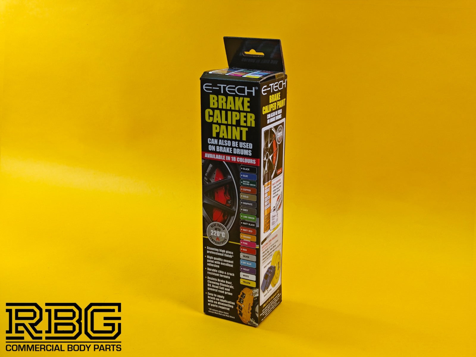 Brake Caliper Paint Kit BRITISH RACING GREEN Paint + Cleaner + Brush E-TECH UK