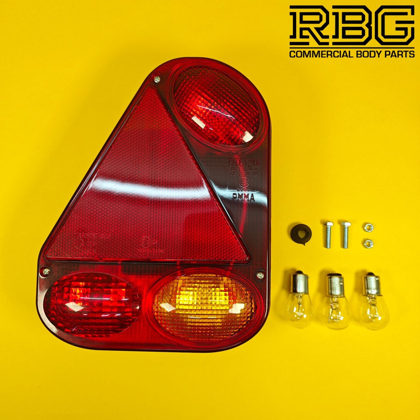 Rear Combination Lamp LEFT HAND Radex Light for Trailer Caravan 5 Function 12V