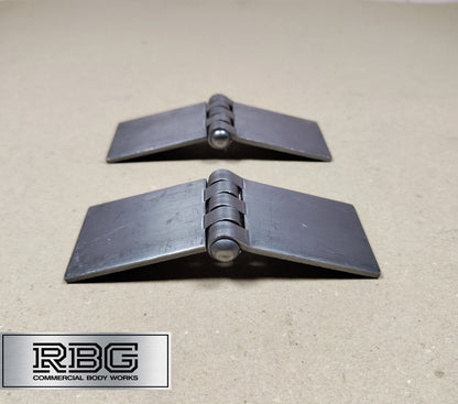 Butt Hinge Weld-on Solid Pressed Drawn Steel Heavy Duty 50x137mm Truck Trailer