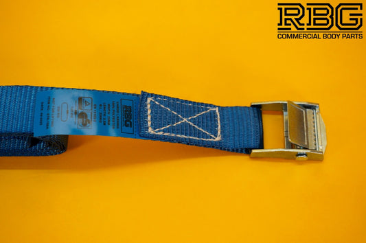Cam Buckle Lashing Strap 250kg Blue Tie Down 2.5m Trailer Cargo Safety Roof Rack