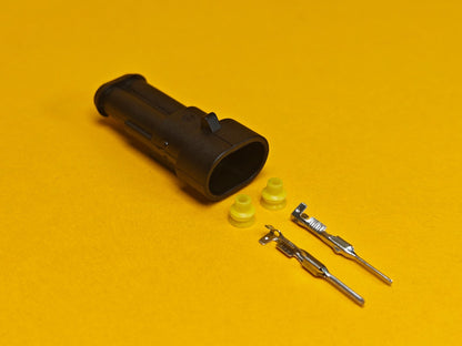 SuperSeal Electrical Plug Assembly 2 Way Female AMP Wiring Waterproof IP67 TE