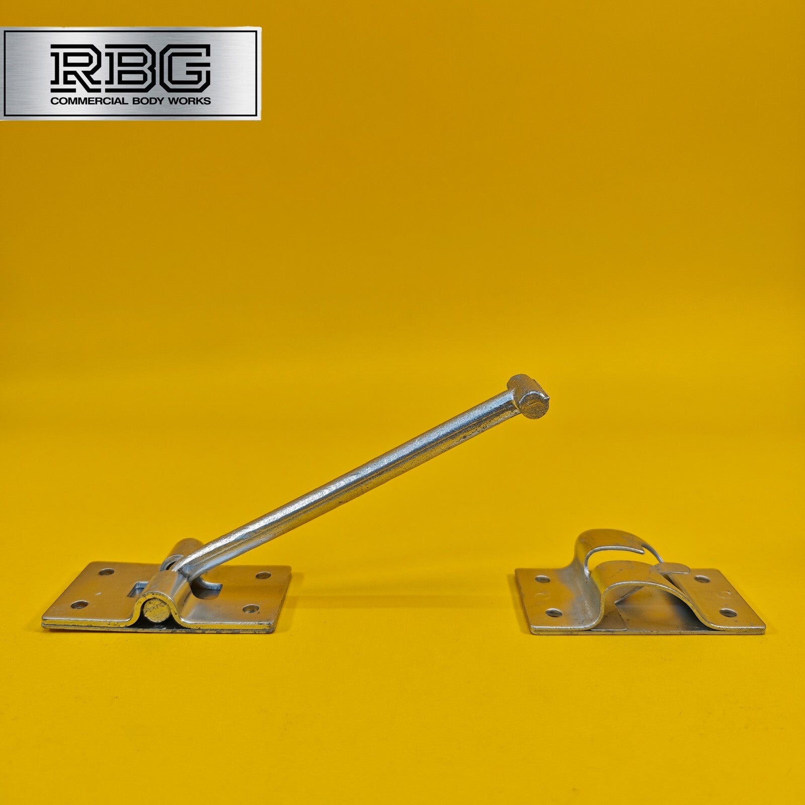 Door Retainer 155mm Hook & Catch Plate Horsebox Trailer Truck Caravan Barn 1Pc