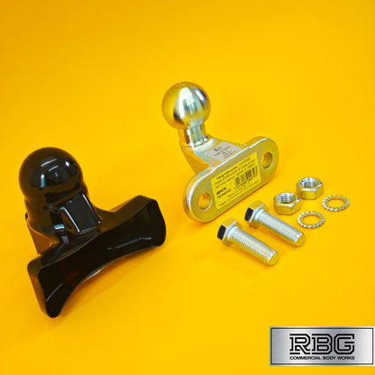 Tow Ball + Cover PVC With Reflector 50mm Tow Hitch Gold E Approved Caravan UK