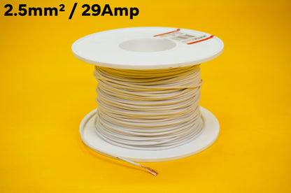 2.5mm Single Core Cable 29Amp - 12 COLOUR