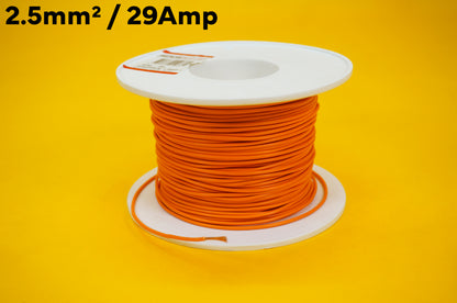 2.5mm Single Core Cable 29Amp - 12 COLOUR