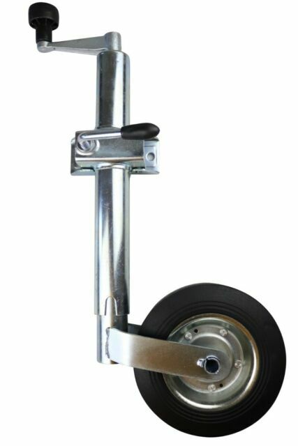 48mm Jockey Wheel For Trailer / Caravan 100Kg Telescoping 570mm-810mm Extension