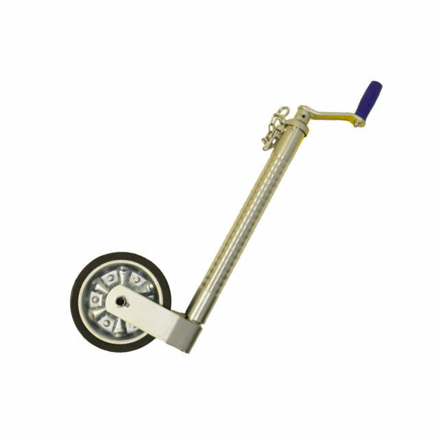 48mm Jockey Wheel Serrated Heavy Duty 500kg Trailer Ifor Williams 615-890mm
